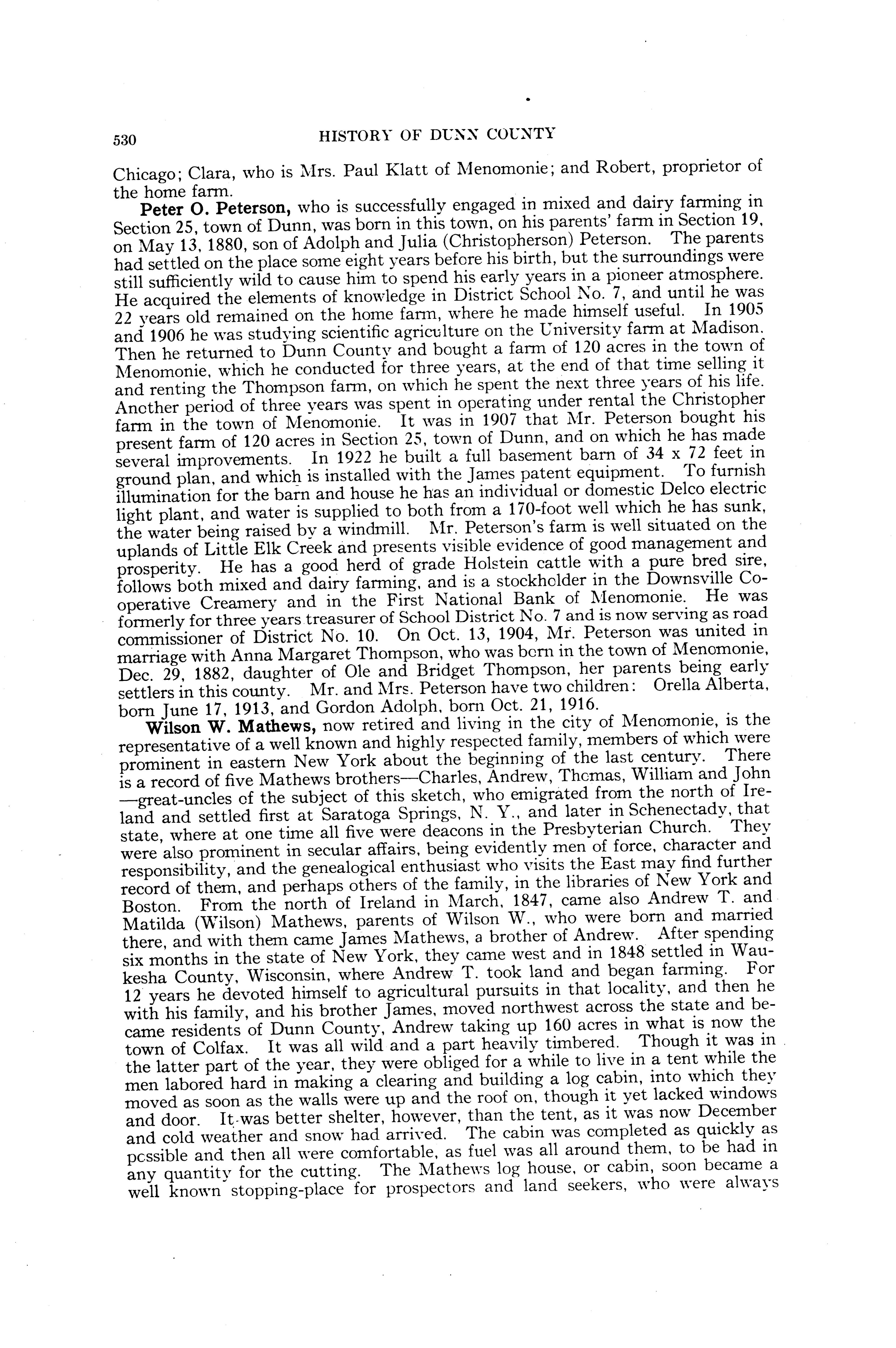 History of Dunn County, Wisconsin Full view UWDC UWMadison Libraries