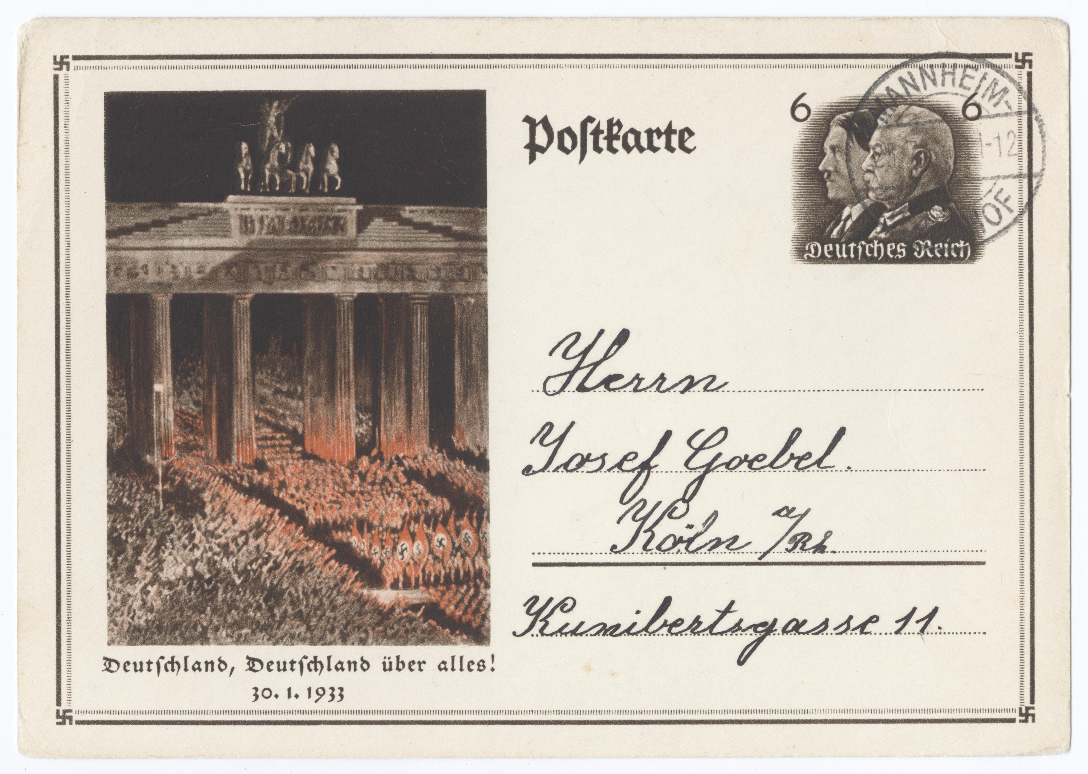 Design in Deutschland 1933–45 Deutschland, Deutschland über alles! 30.1.1933 - UWDC - UW-Madison