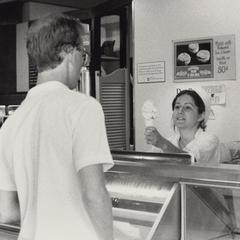 Serving ice cream