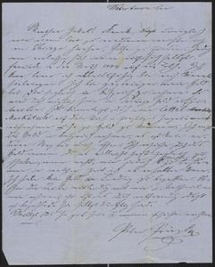 [Letter from Peter Prinzl in Watertown, Wisconsin, to Jakob Sternberger, no date]