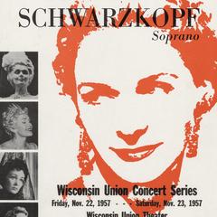Elisabeth Schwarzkopf concert poster