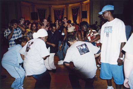 Students dancing at 2002 MCOR