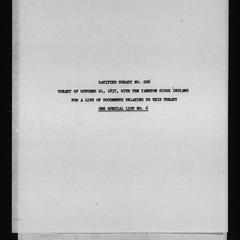 Ratified treaty no. 226, Treaty of October 21, 1837, with the Yankton Sioux Indians. For a list of documents relating to this treaty see special list no. 6