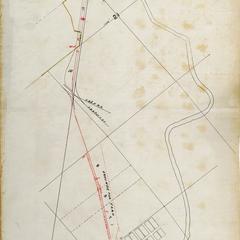Map of survey of the Chicago and Northwestern Railroad line