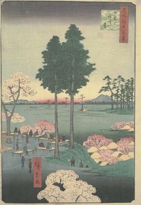 Suwa Bluff near Nippori, no. 15 from the series One-hundred Views of Famous Places in Edo