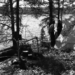 Nina Leopold and Bergere Kenney at Quetico camp
