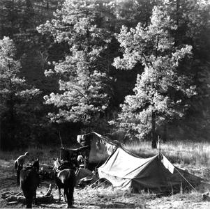Aldo Leopold camping at Rio Gavilan