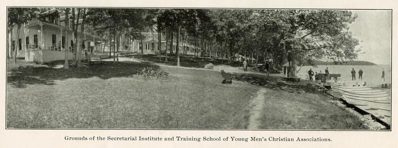 Grounds of Secretarial Institute and Training School of Young Men's Christian Association (Y. M. C. A.)