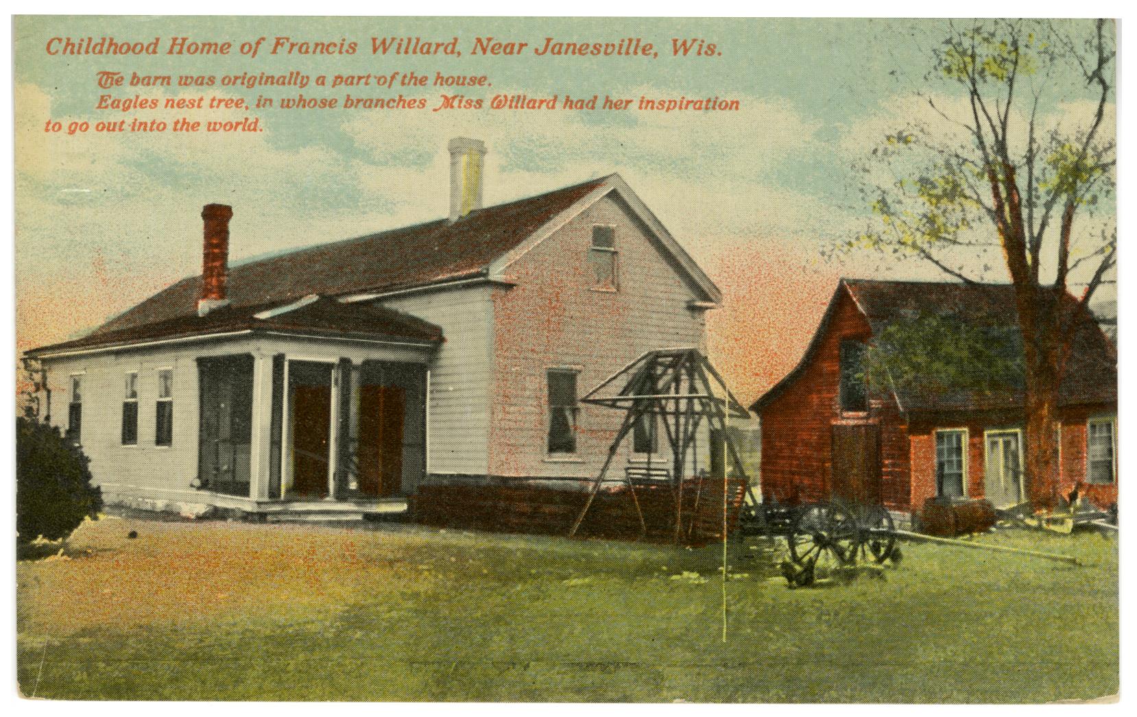"Forest Home," Frances Willard's home near Janesville (1 of 2)