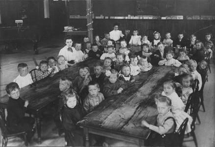 Kindergarten class at Roosevelt School