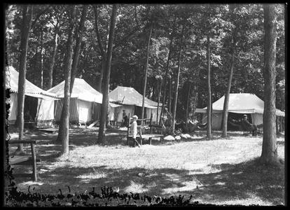 Lake Geneva - YMCA Camp - front row tents