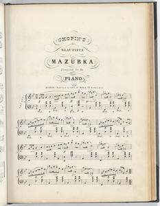 Chopin's beautiful mazurka