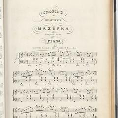 Chopin's beautiful mazurka