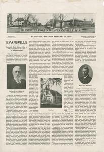 Illustrated prospectus of Evansville, Wis., 1910