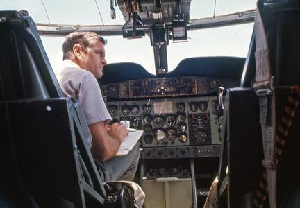 In the Caribou cockpit