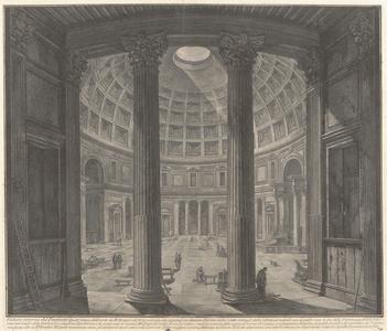Interior View of the Pantheon (Veduta Interna del Panteon) from the series Views of Rome (Vedute di Roma)