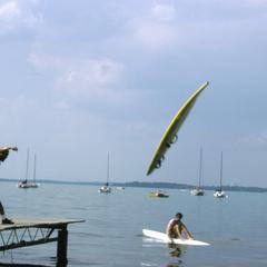 Throwing a board, Hoofer's Club regatta