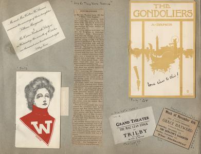 Gondoliers program and dance card