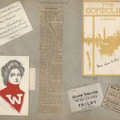 Gondoliers program and dance card
