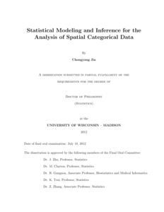 Statistical Modeling and Inference for the Analysis of Spatial Categorical Data