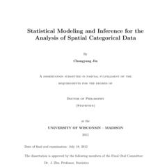Statistical Modeling and Inference for the Analysis of Spatial Categorical Data