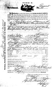 Certificate of enrollment for St. Albans