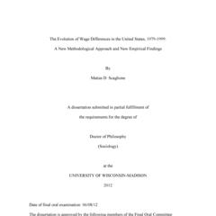 The Evolution of Wage Differences in the United States, 1979-1999: A New Methodological Approach and New Empirical Findings