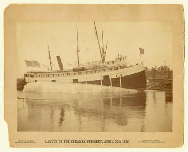 Launch of the steamer Petoskey, April 20, 1888