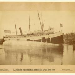 Launch of the steamer Petoskey, April 20, 1888
