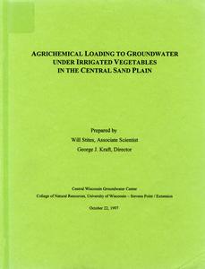 Agrichemical loading to groundwater under irrigated vegetables in the central sand plain
