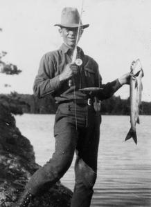 With fresh catch, Boundary Waters, 1924