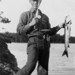 With fresh catch, Boundary Waters, 1924