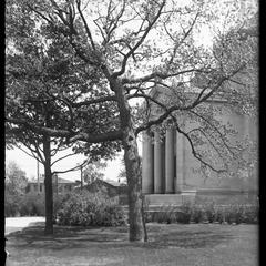 Library - side view of entrance