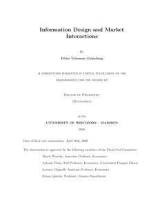 Information Design and Market Interactions