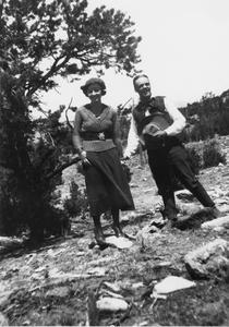Dolores Bergere and unidentified man