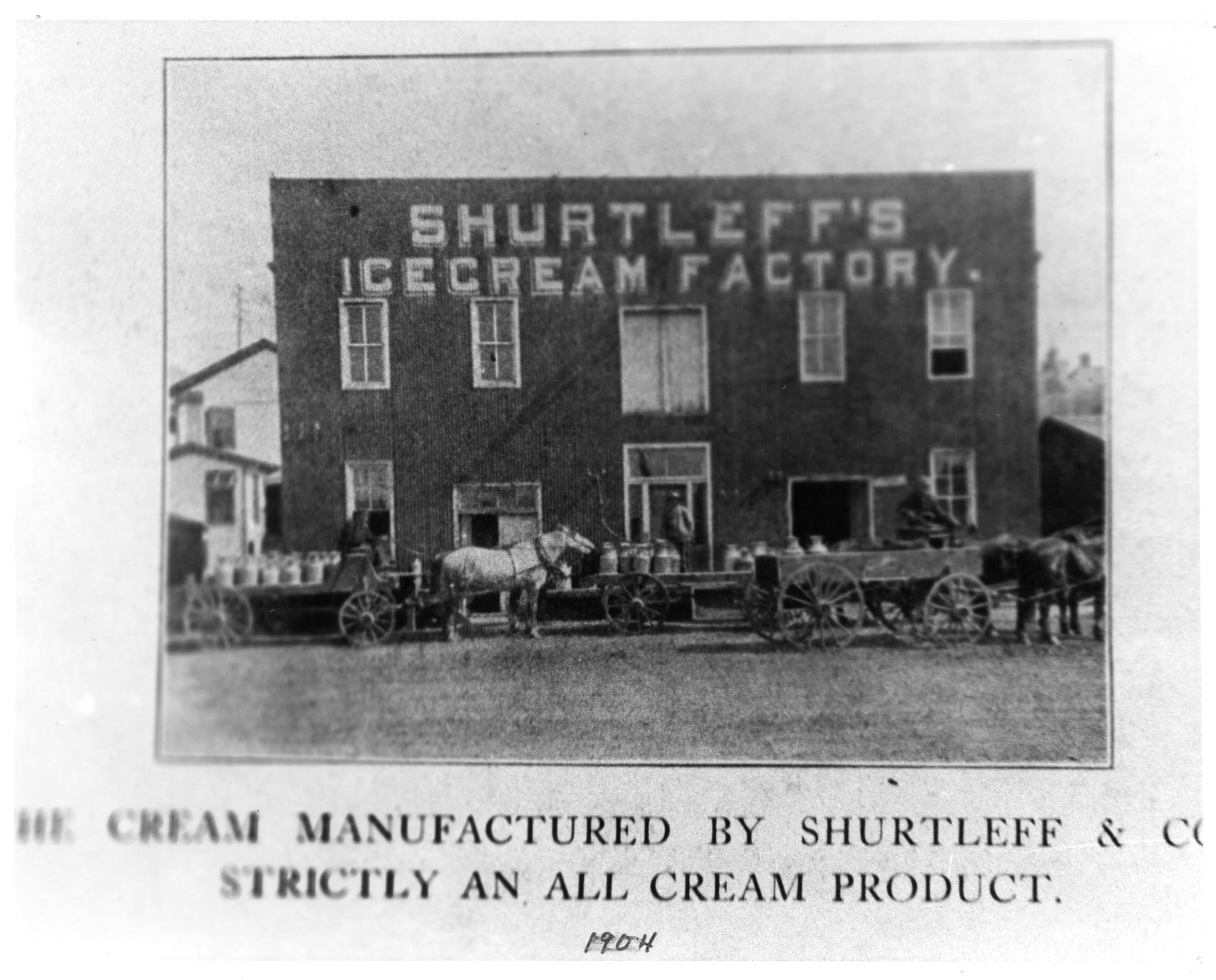 Shurtleff's Ice Cream, 1904