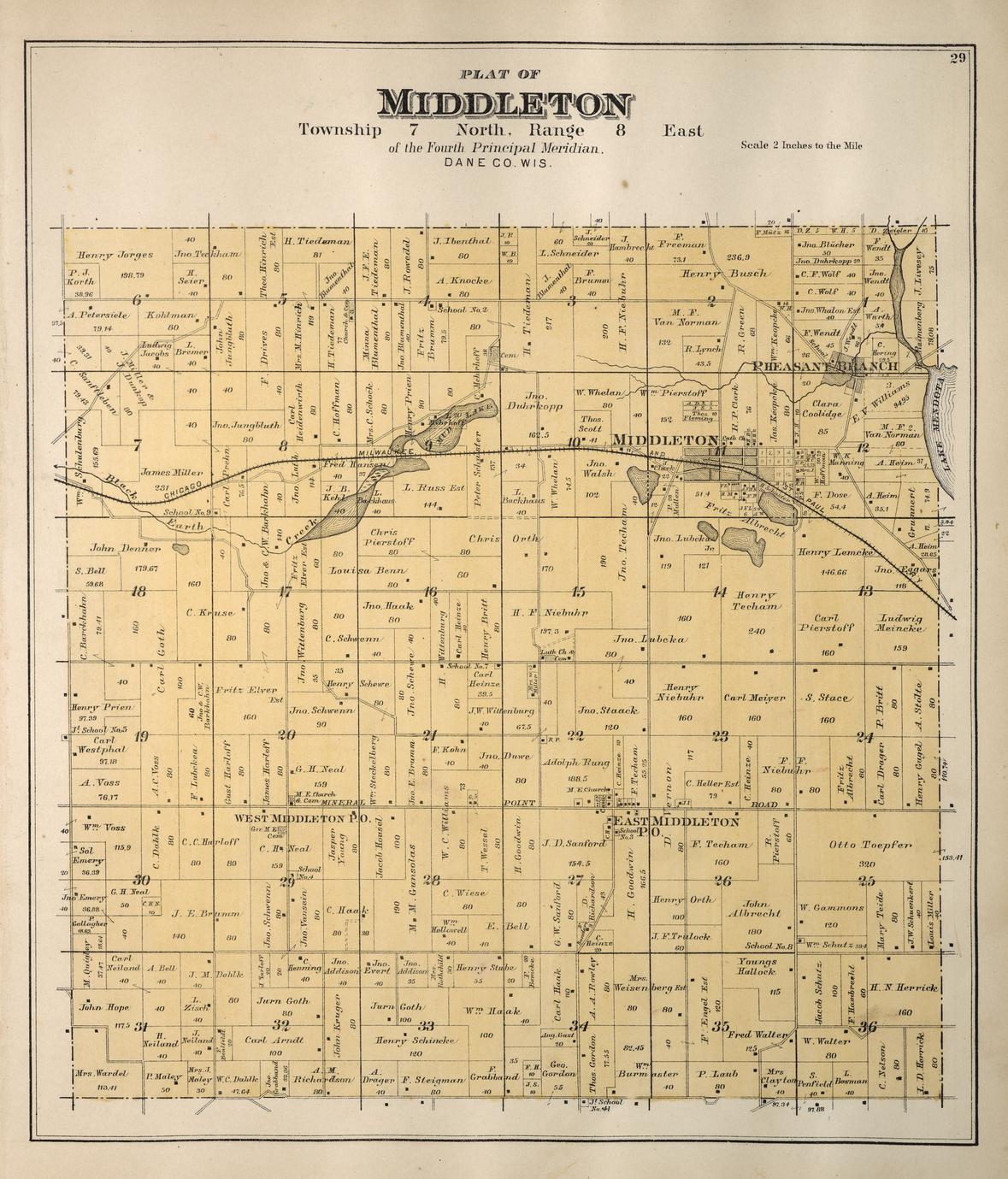 Plat Book Of Dane County Wisconsin Drawn From Actual Surveys And The County Records Full 0711