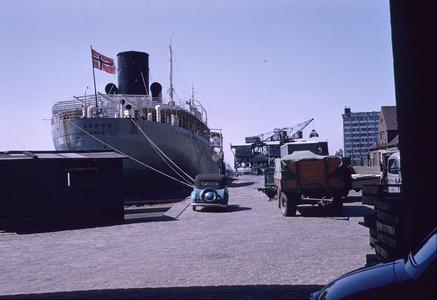 Cargo ship at port