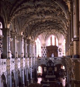 Interior view of church