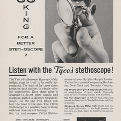 Tycos Stethoscope advertisement