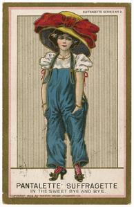 Pantalette suffragette, Suffragette Series no.3 postcard