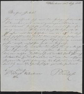 [Letter from Peter Prinzl to Jakob Sternberger, July 20, 1853]