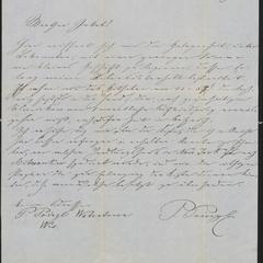 [Letter from Peter Prinzl to Jakob Sternberger, July 20, 1853]