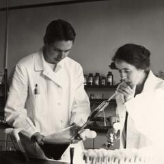 Bacteriology researchers