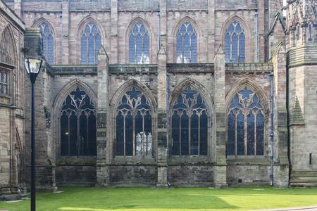 Hereford Cathedral exterior nave from the north