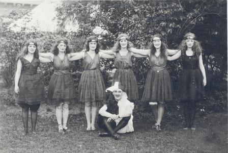 Six women and a jester