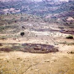 Corral Made from Acacia Bush from a Distance