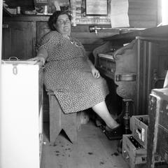 Bessie Gordon at reed organ