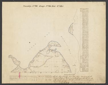 [Public Land Survey System map: Wisconsin Township 28 North, Range 25 East]