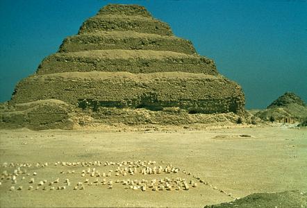 Step Pyramid of King Zozer of the Third Dynasty (2668-2649 B.C.) at Saqqarah